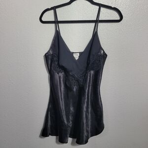 Lingerie Cacique Black Camisole with Lace Detail